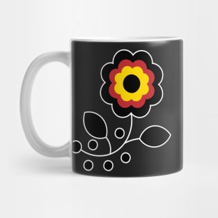 Ojibwe Flower Beadwork Indigenous WAWEZHI CANADA Mug